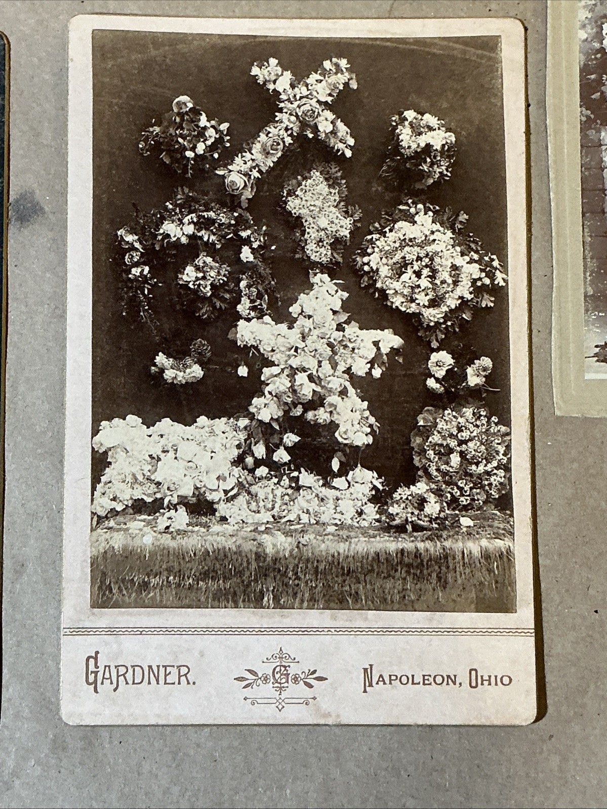 Group Of Early 1900s Funeral Cards And Funeral Flower Photos As Is INV-P0498