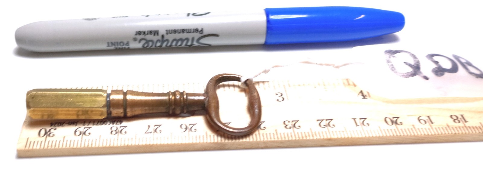 Brass Pocket Casket Key / Keychain Coffin Key