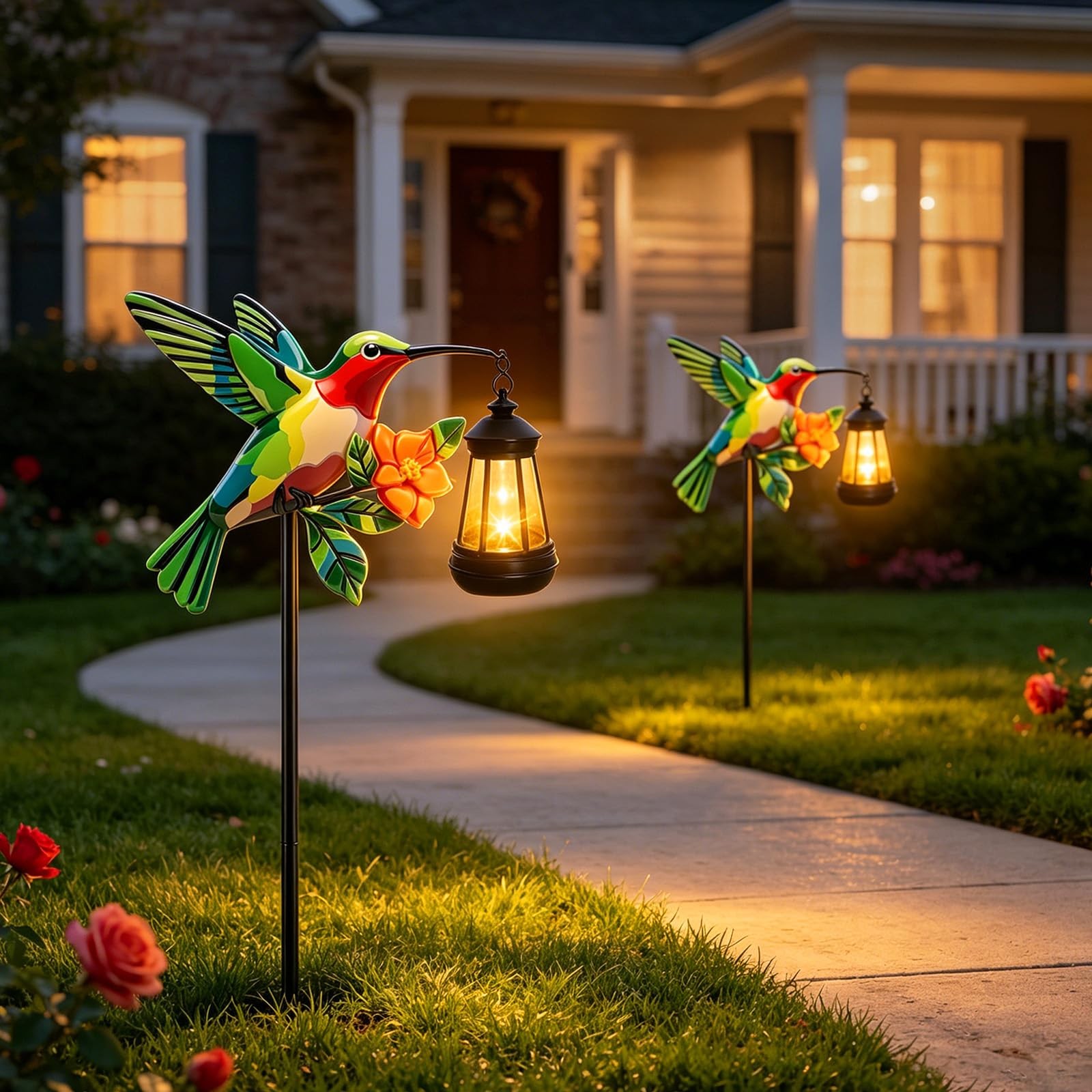 Hummingbird Solar Garden lights Outdoor Waterproof, Gifts for Women Mom Grand…