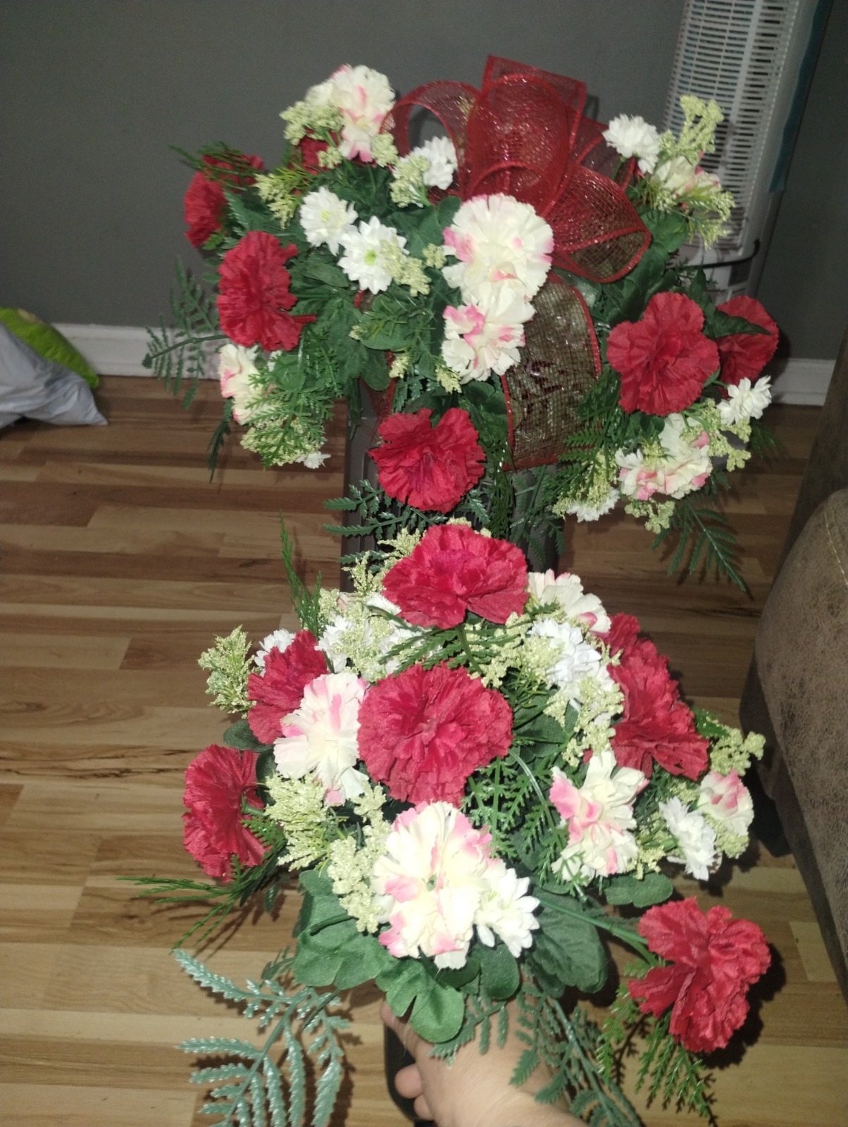 Memorial Saddle With matching Vase