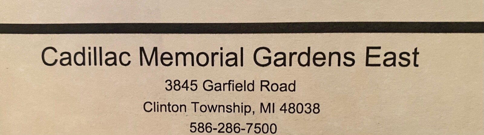 Cadillac memorial gardens east cemetery plot will sell just one or we have 2