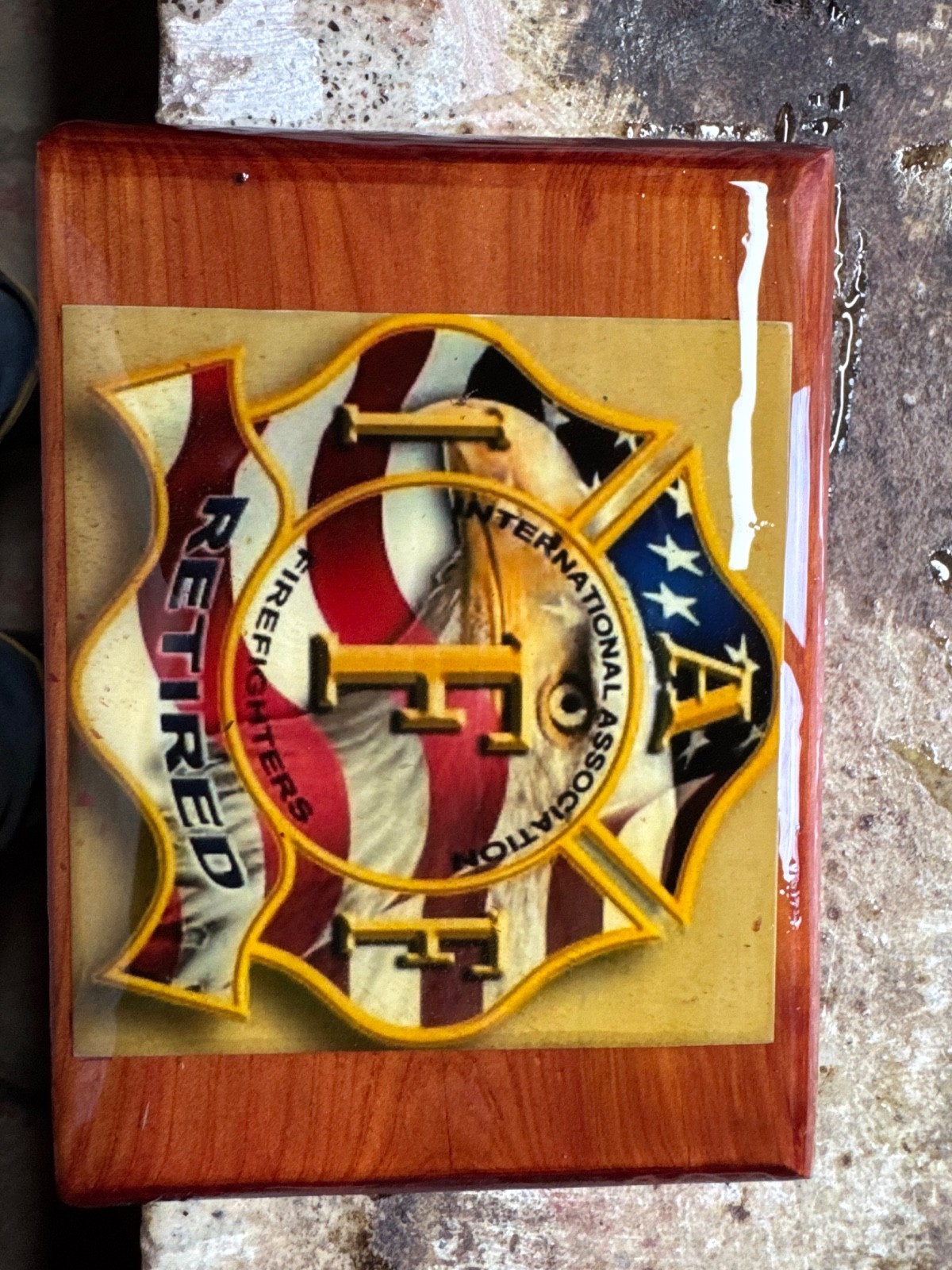 Epoxy coated custom graveside and roadside memorial crosses.