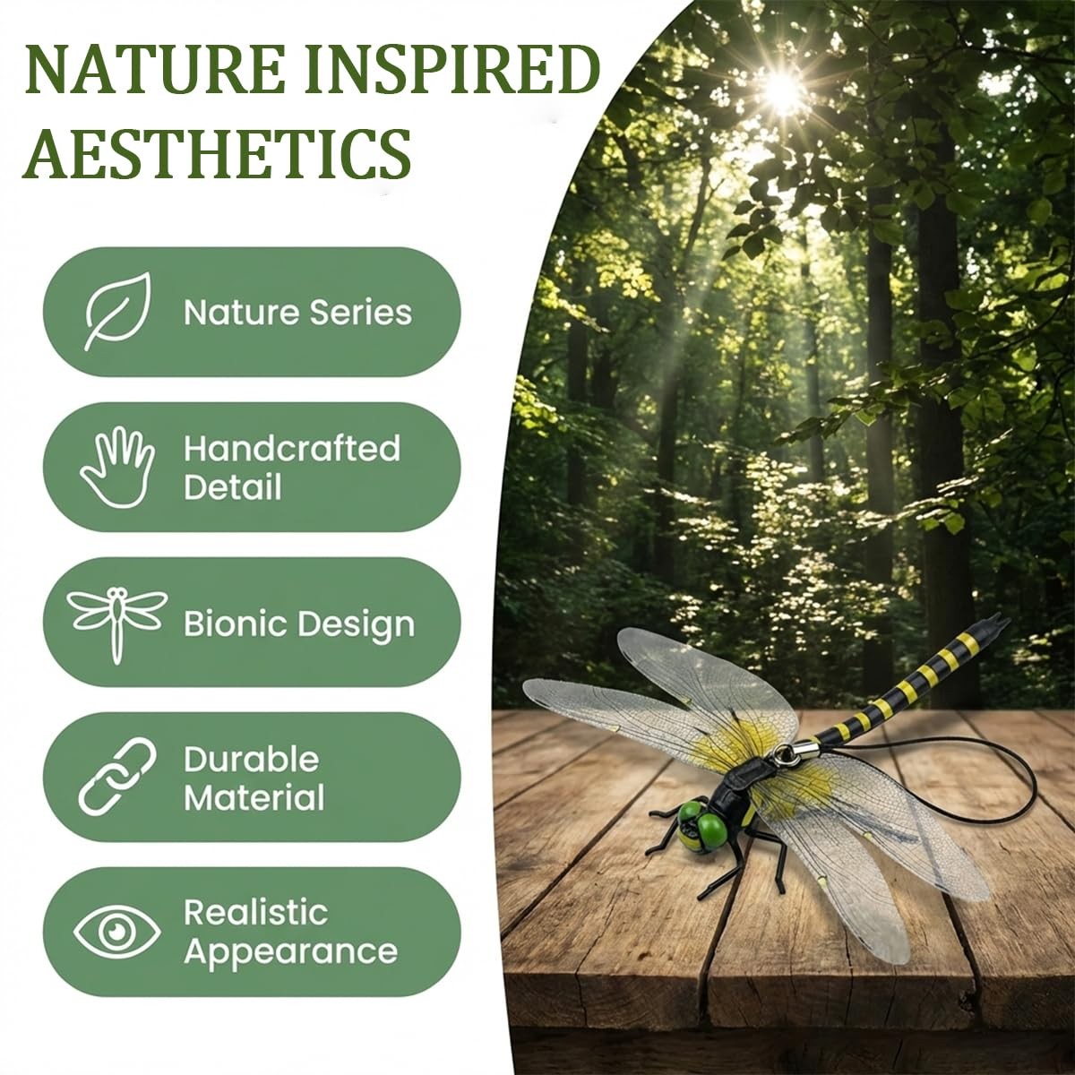 4 Pack Fake Dragonfly Clips, Realistic 3D Dragonfly Clip Ornaments, Durable P…