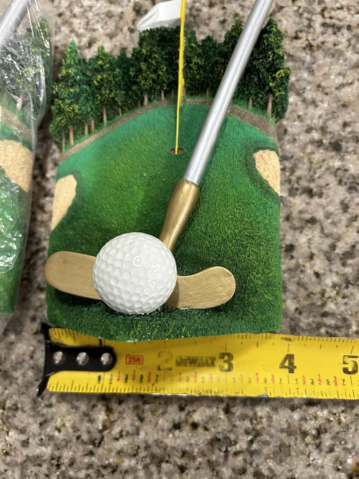 Batesville Casket Coffin End Plaque Memorial-Hand Painted Golf Enthusiast