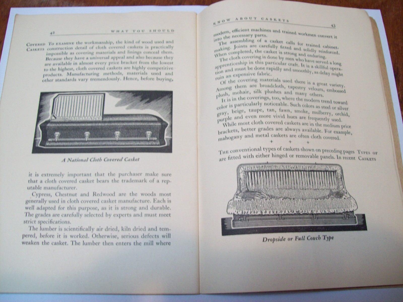 Vtg 1939 Funeral Pamphlet: What To Do–Funeral Facts That Everyone Should Know