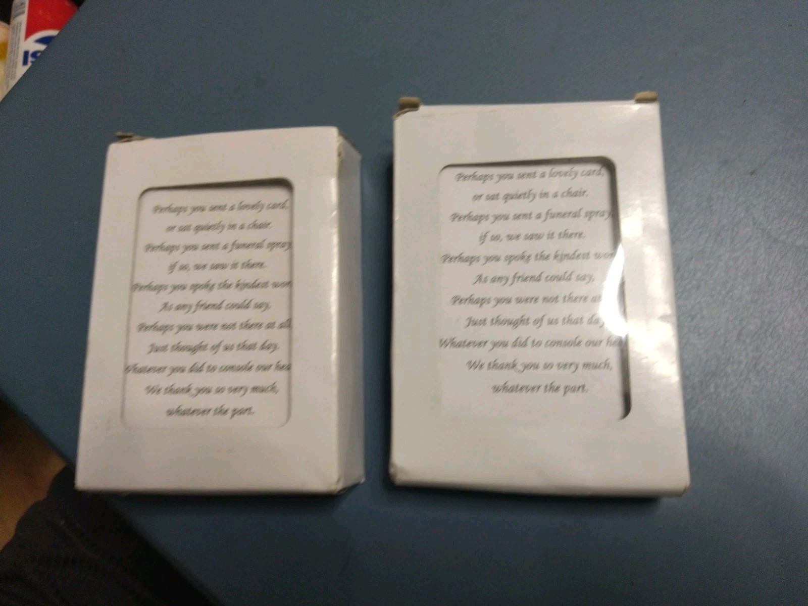Bereavement Funeral Memorial Service Thank You Attendance Cards & Envps 2- 25ct