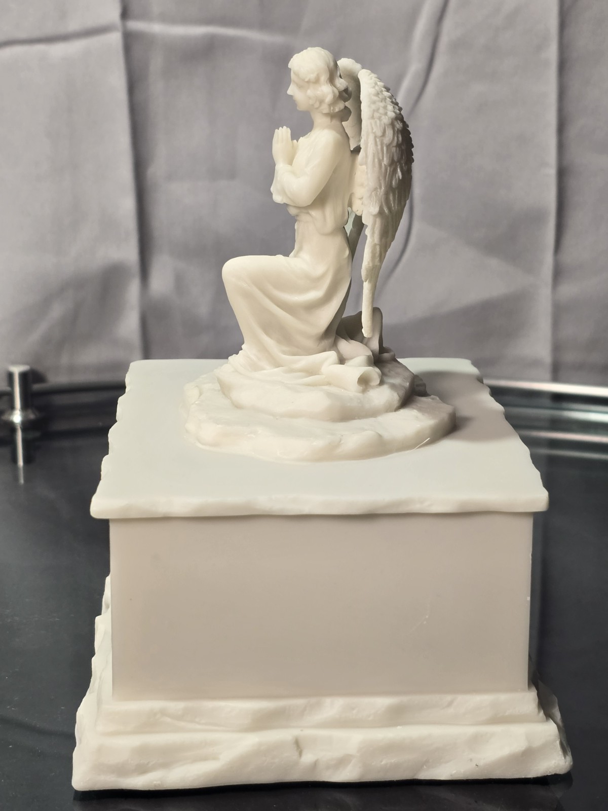 New Small Cast Composite Serene Angel Cremation Urn For Human Ashes