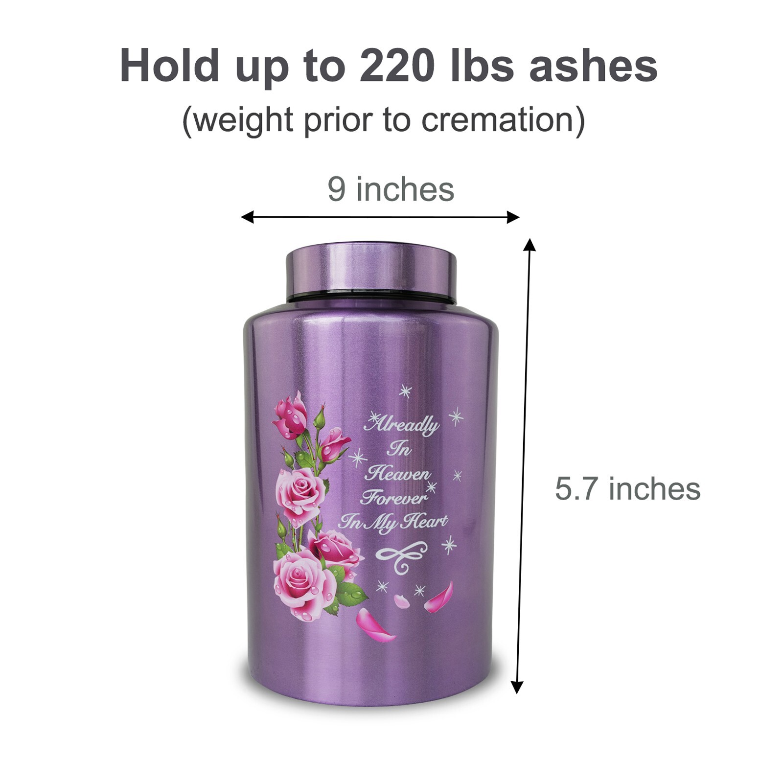 Up to 220 lbs Large Cremation Urns for Adult Human Ashes, Decorative Urn for Fem