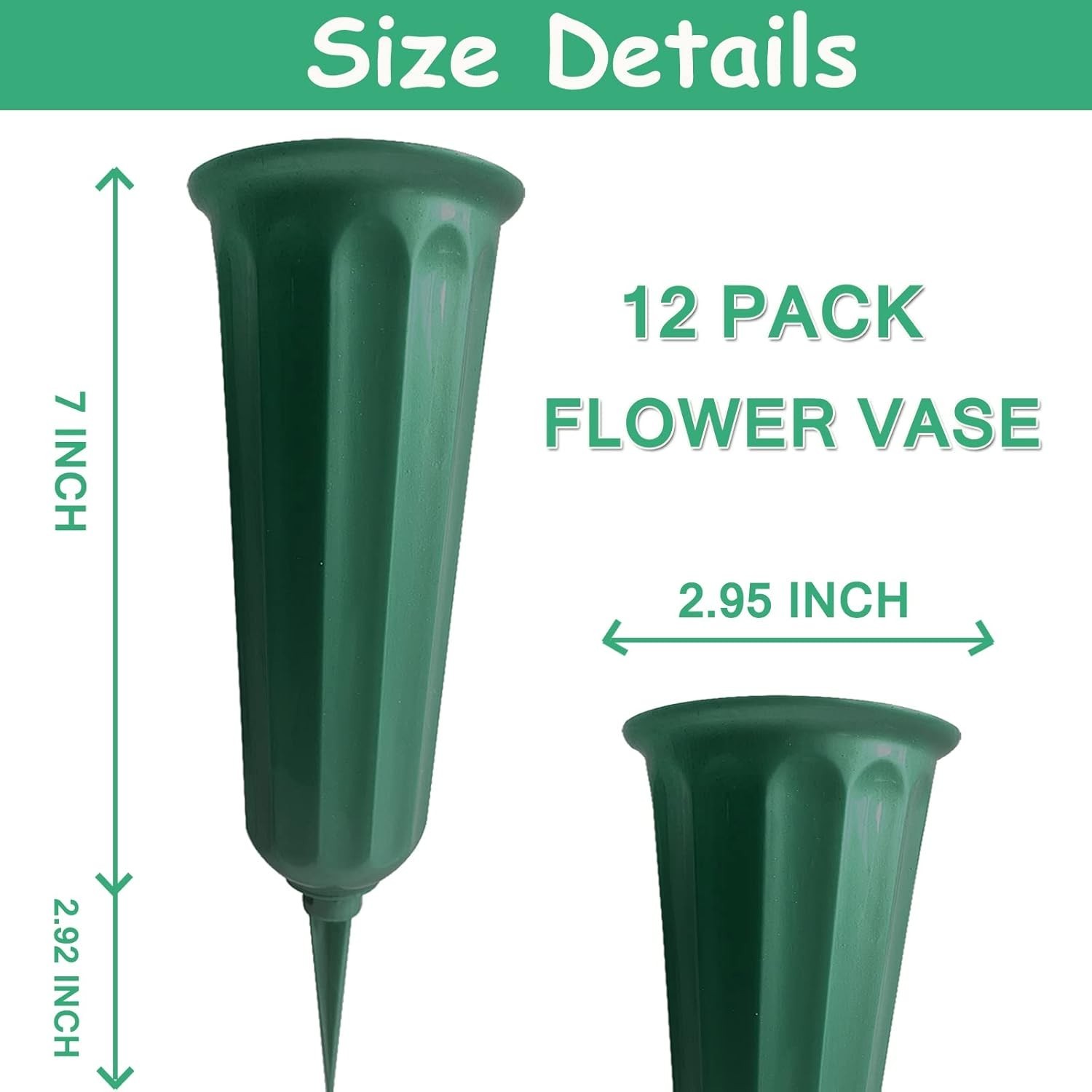Cemetery Vases with Spikes Memorial Flower Vase Cemetery Decorations for Grav…