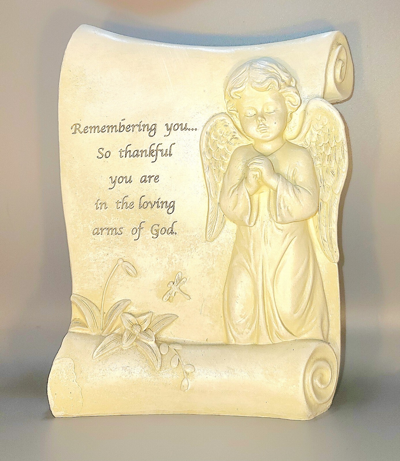 Child/Baby/Kids Memorial Statue Angel Wings Grave Marker Keepsake Cemetery New