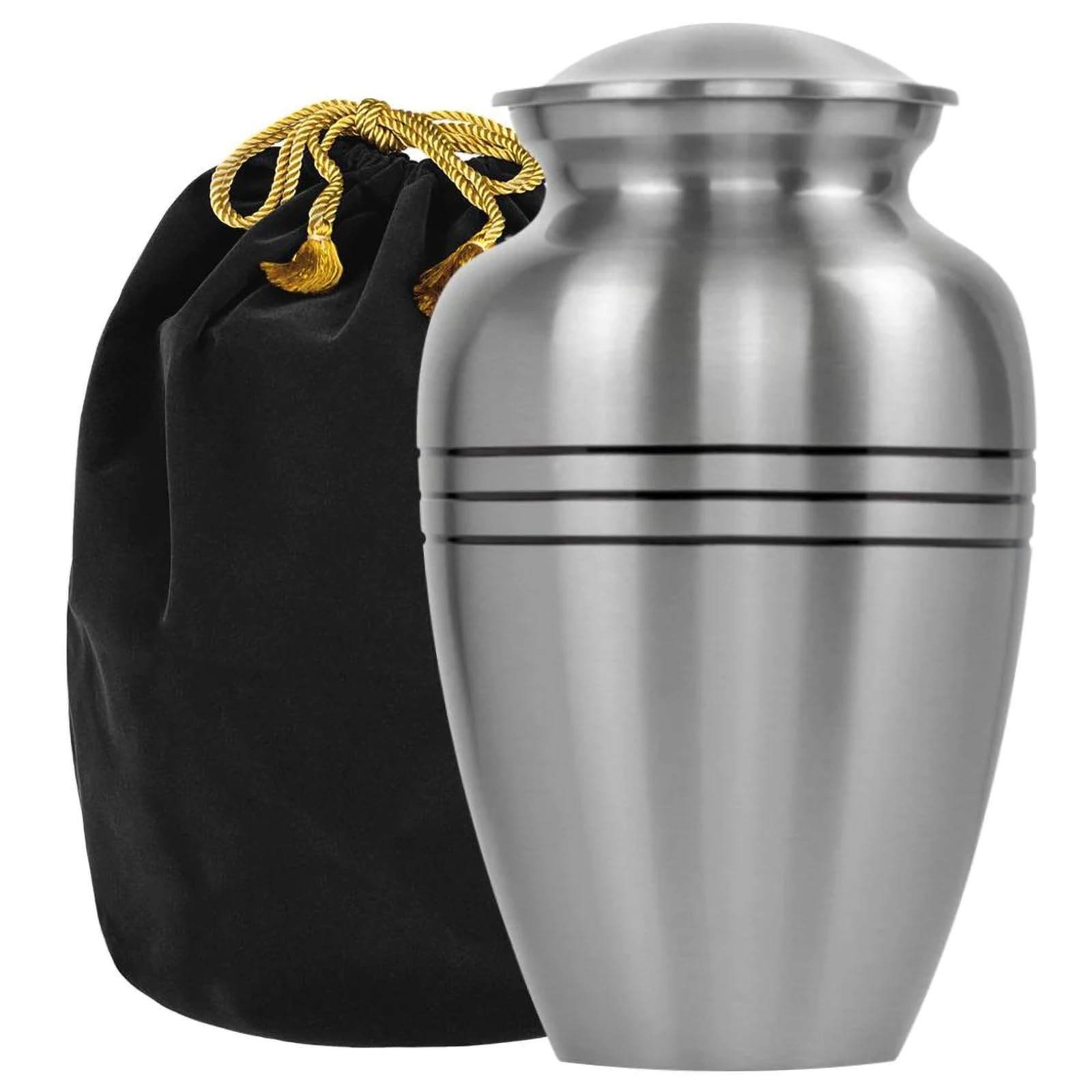 Trupoint Memorials Cremation Urns for Human Ashes, Pewter Decorative Burial …