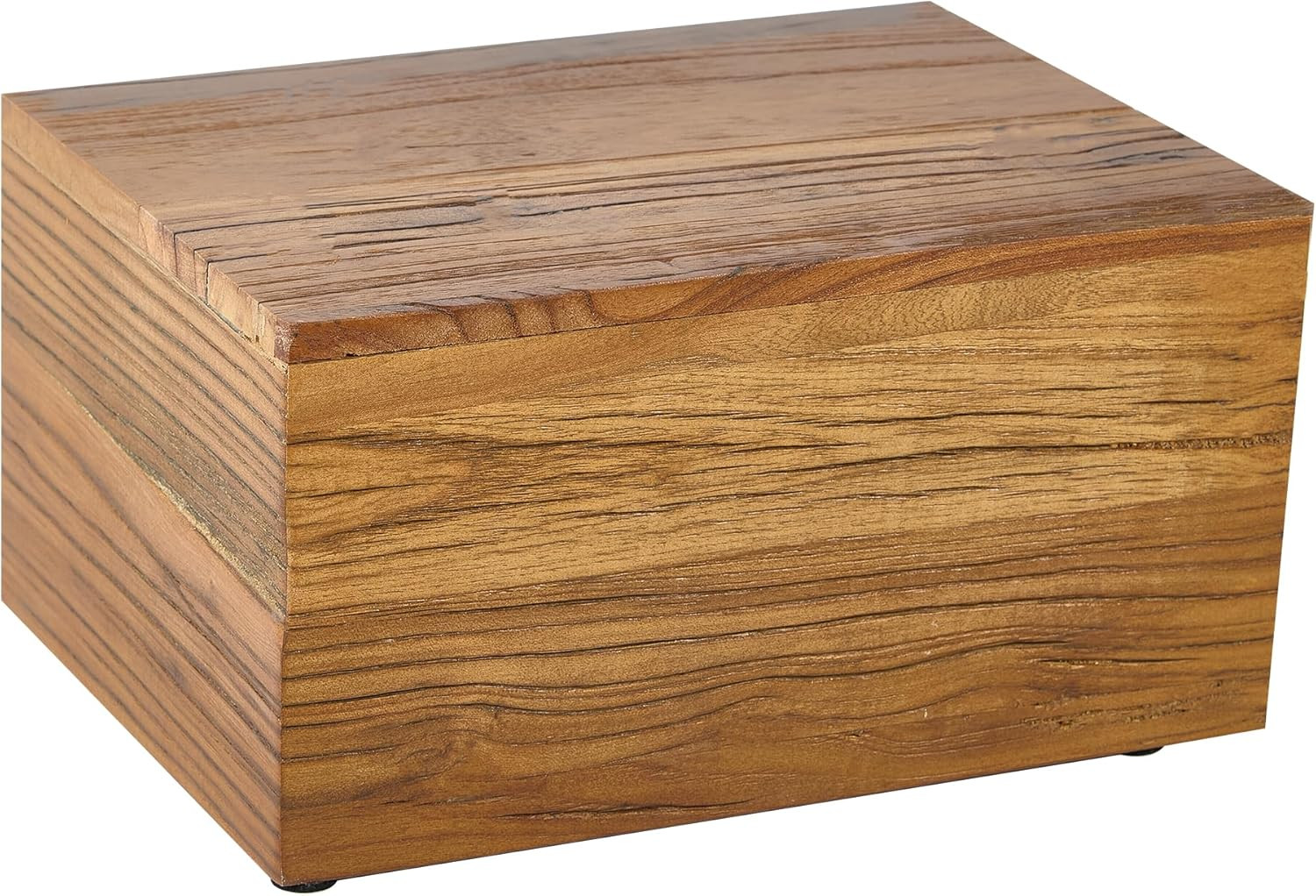 Rustic Solid Barn Wood Burial Cremation Urn Boxes for Human Ashes Adult