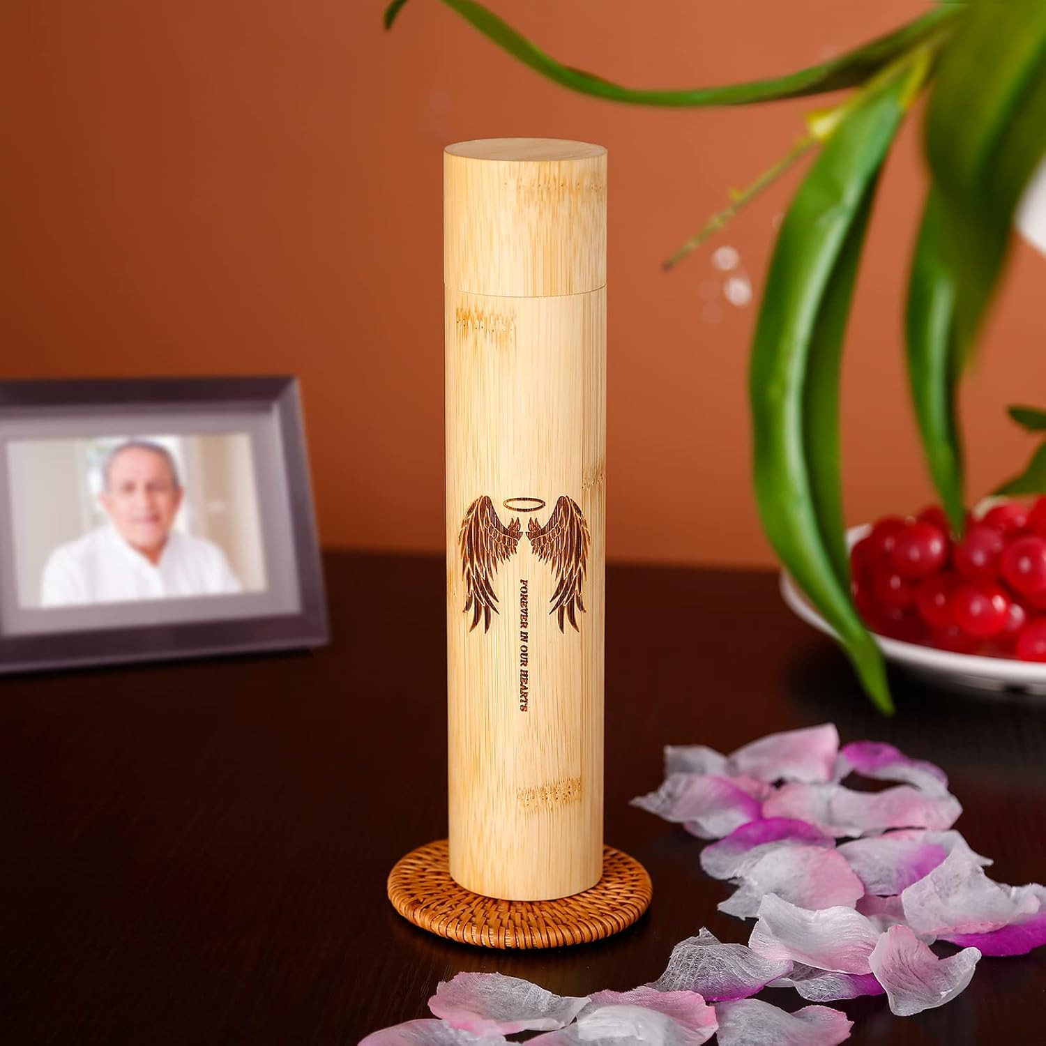 Bamboo Scattering Urns for Human Ashes,Eco Friendly Biodegradable Urn for Human