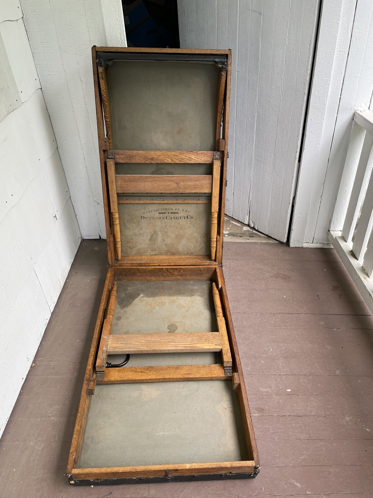 Early 20th Century Morticians Portable Cooling Board