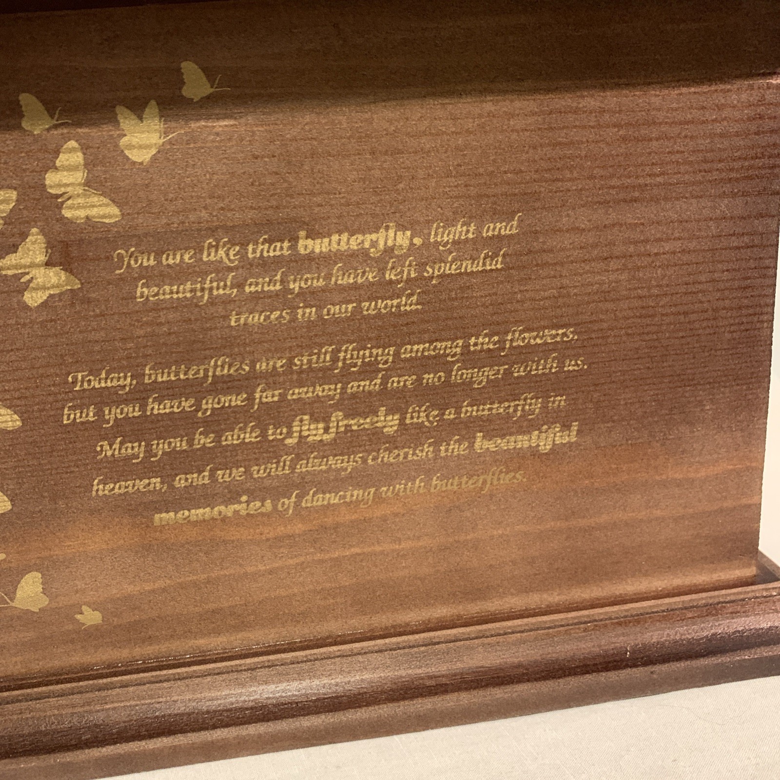 Memorial Urn Cremation Ashe Dark Pine Handmade Pet Cat Dog Mom Dad Son Daughter