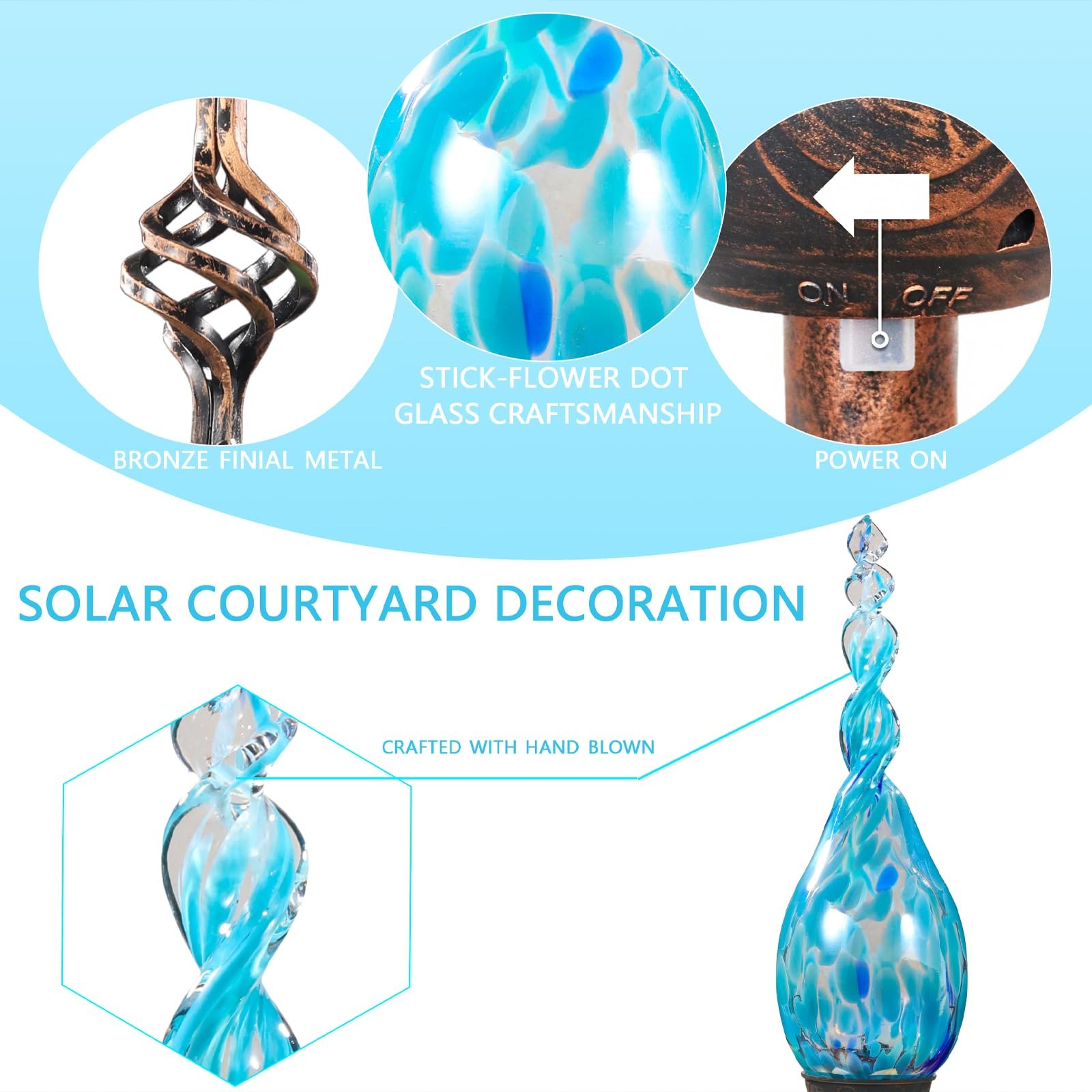 “Solar Garden Lights – LED Flame Stakes for Outdoor Decoration, Waterproof”
