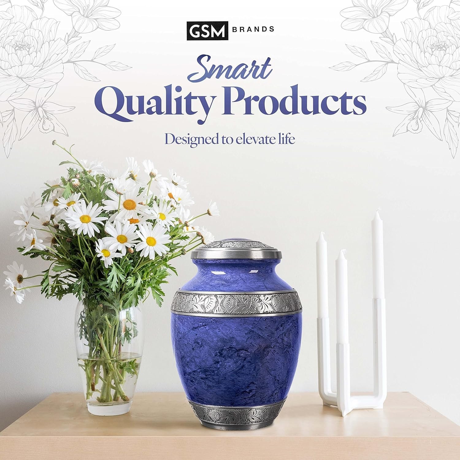 Durable Purple Cremation Urn with Threaded Lid – Handcrafted Memorial for Adults