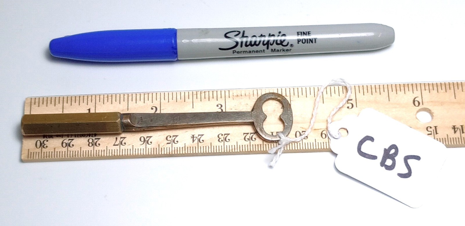Chromed Brass Pocket Skeleton Casket Key / Coffin Key