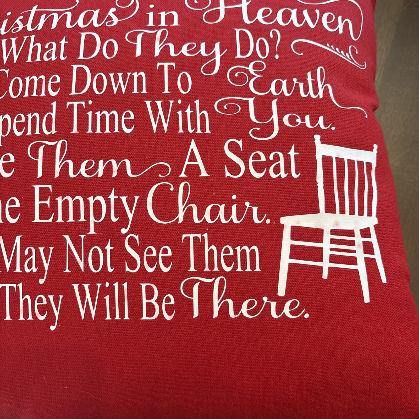 Memorial/Remembrance/Sympathy Christmas Pillow 15×15