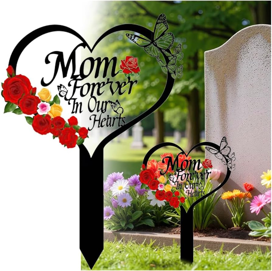 Grave Decorations for Cemetery, Cemetery Decorations for Grave Mom，Dad,Memorial
