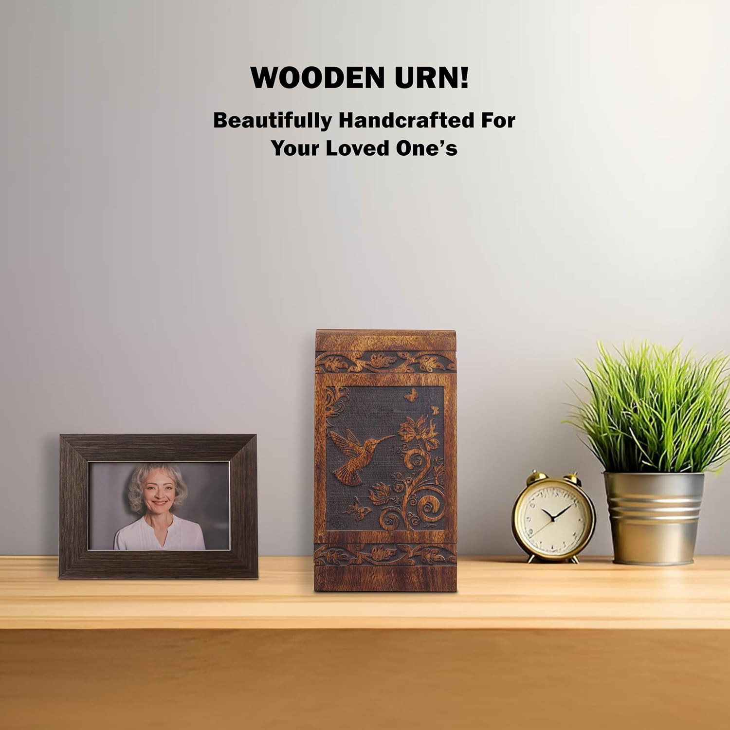 Handmade Wooden Keepsake Sharing Cremation Urns for Human Ashes Adult Female Mal