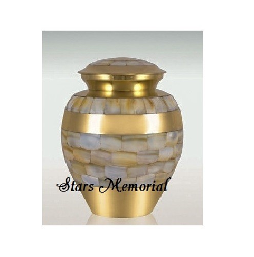 Infant Mother of Pearl Cremation Urn, Memorial Urn Free Shipping