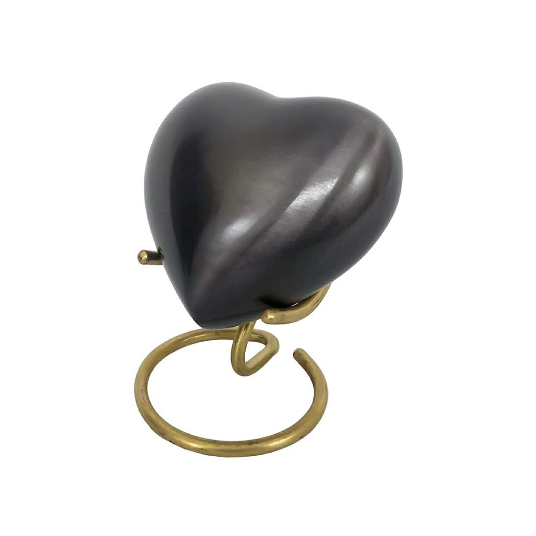 Pewter Gray Design Small Pet Heart Keepsake Decorative Urn For Pet Ashes