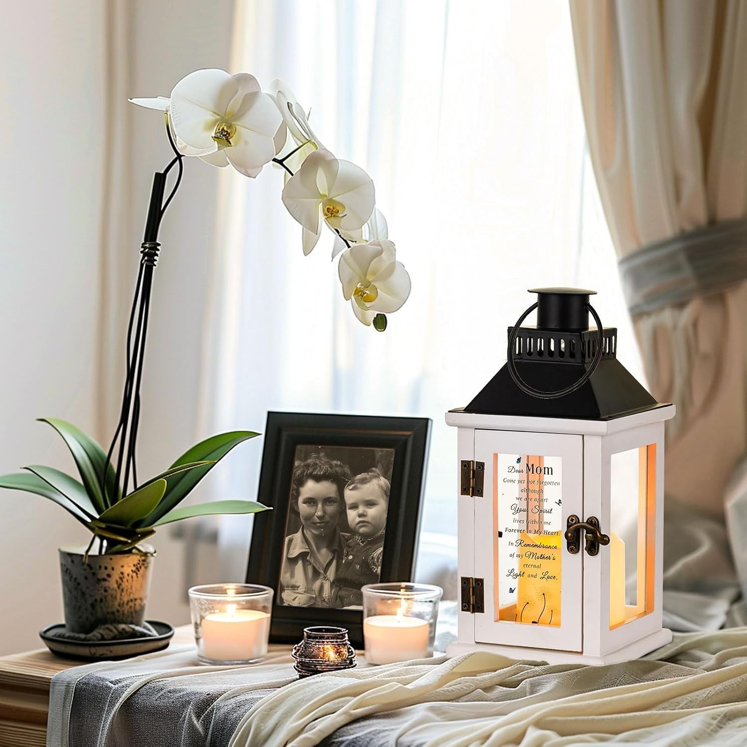 Memorial Gifts for Loss of Mom – Memorial Lanterns Remembrance Sympathy Gifts…