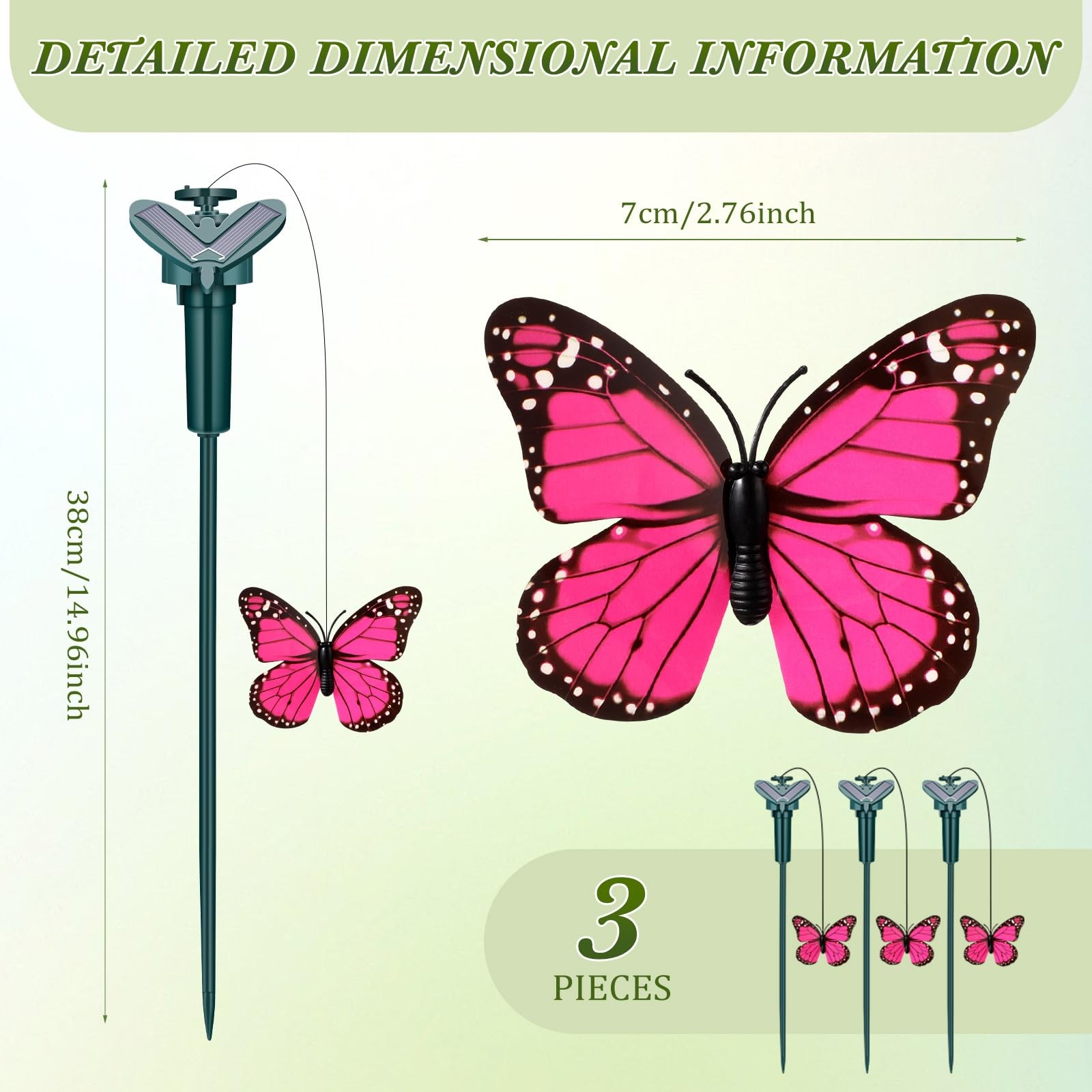 Butterfly Garden Stakes – Solar Moving Outdoor Decor for Yard & Pathway