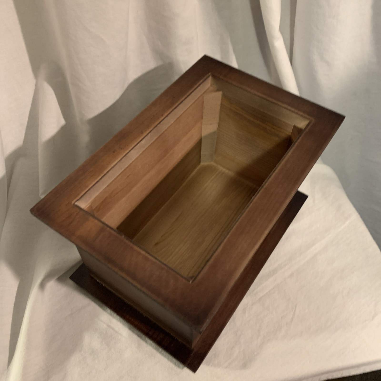 Memorial Urn Cremation Ashe Dark Pine Handmade Pet Cat Dog Mom Dad Son Daughter