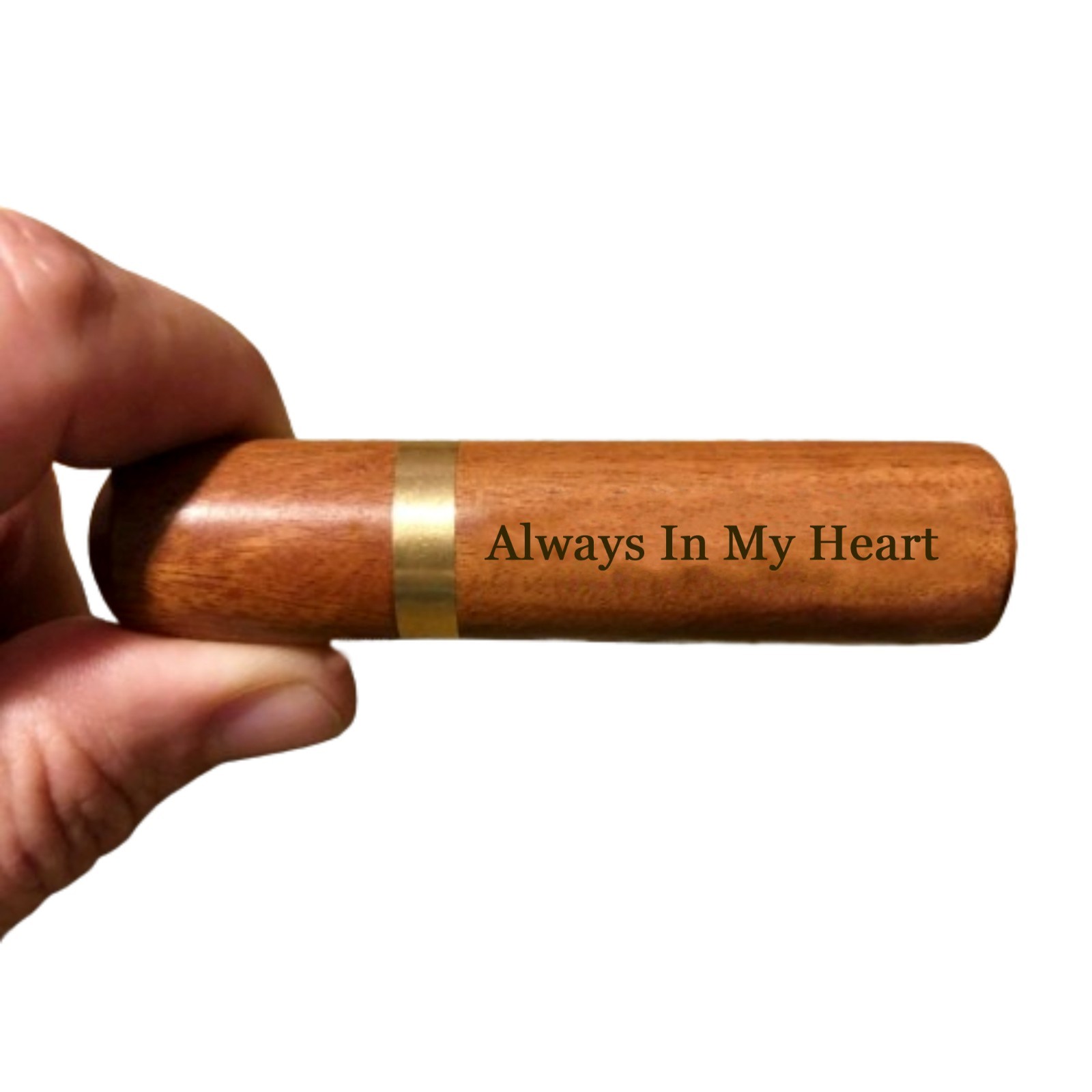 Beautiful Rosewood Cremation Urn / Scattering Tube – LASER ENGRAVED AS SHOWN