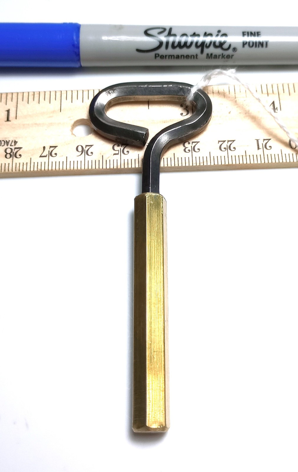 Pocket Hex Casket Key / Coffin Key