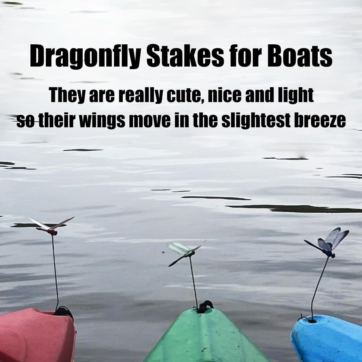 20 Pcs Garden Dragonfly Stakes – Fake Dragonflies Removable Plastic Fake Drag…