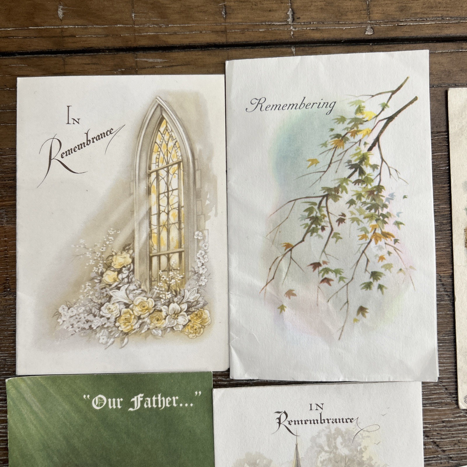 Vintage Funeral Memorial Announcement Keepsake Card Lot of 50