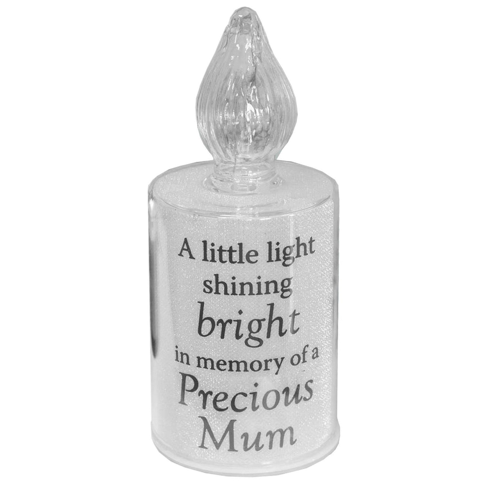 Thoughts of You Memorial Candle Light with Wording – Mum