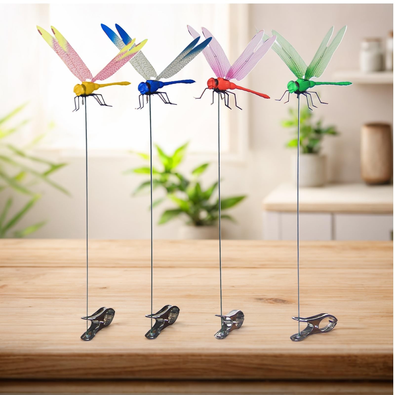 Dragonfly Clip 16pcs – DIY Dragon Fly Clips, Hair , Garden Decor, and Outdoor…