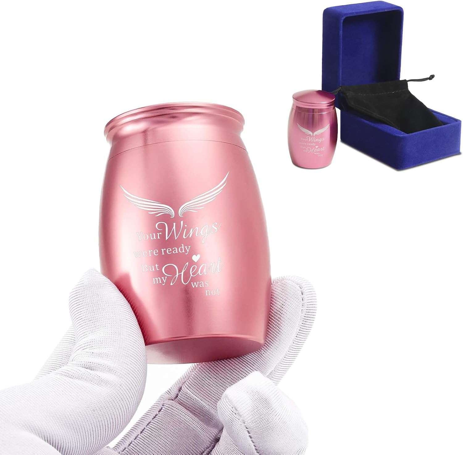 Small Keepsake Urns for Human Ashes for Women/Female//Mom/Mother | 2.7″ Pink Min