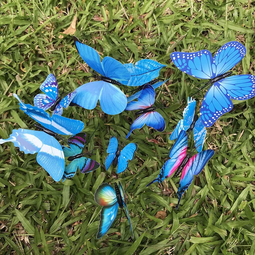 24pcs Waterproof Butterfly Garden Stakes for Outdoor/Indoor Decoration