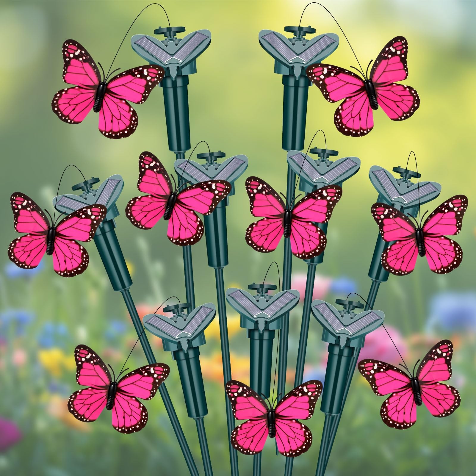 Butterfly Garden Stakes – Solar Moving Outdoor Decor for Yard & Pathway