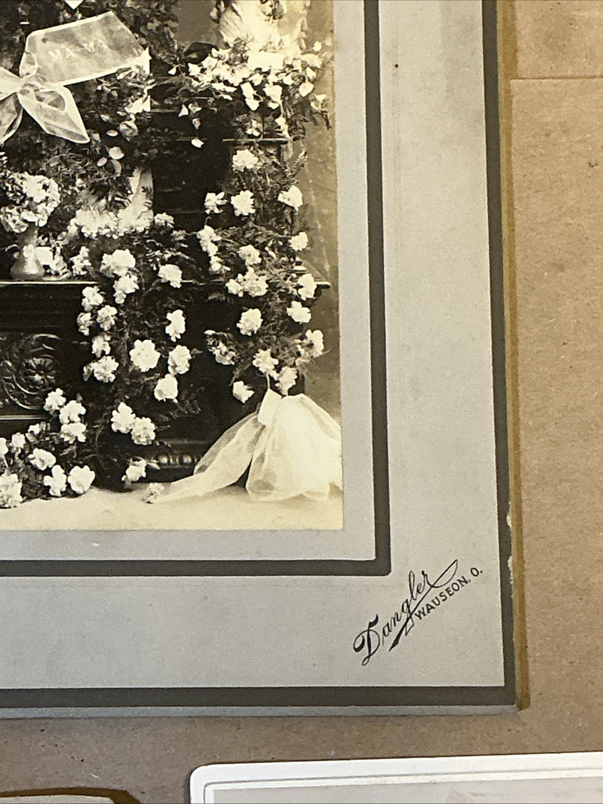 Group Of Early 1900s Funeral Cards And Funeral Flower Photos As Is INV-P0498