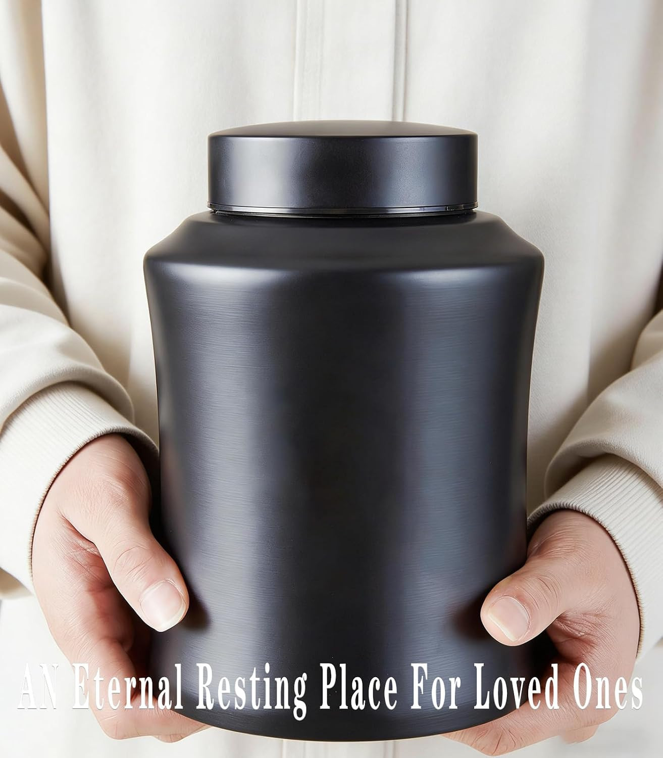 Urn for Ashes Adult Male/Female Black Large Cremation Urns for Man/Women Human R