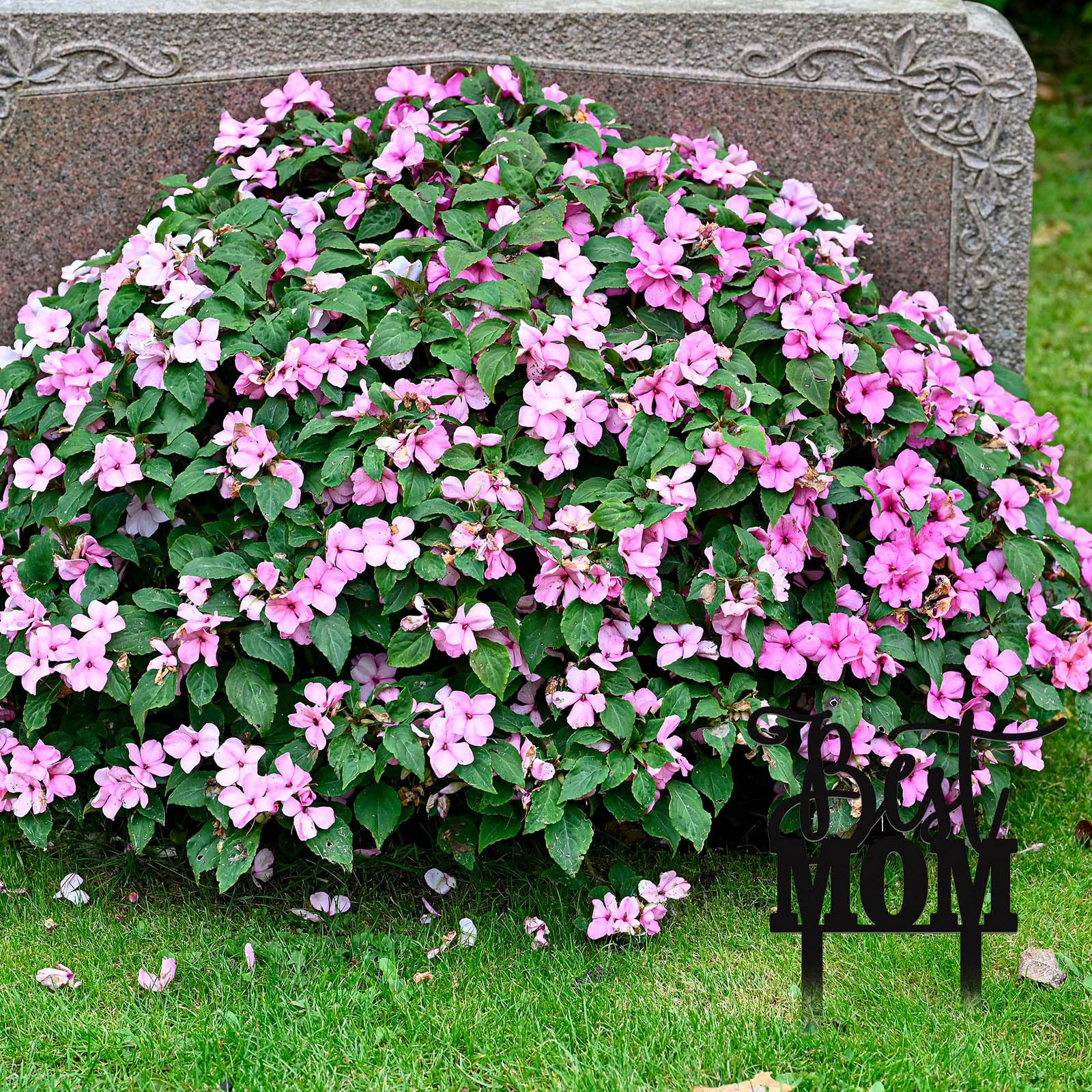 Metal Memorial Stake for Cemetery Waterproof Grave Decorations for Sympathy