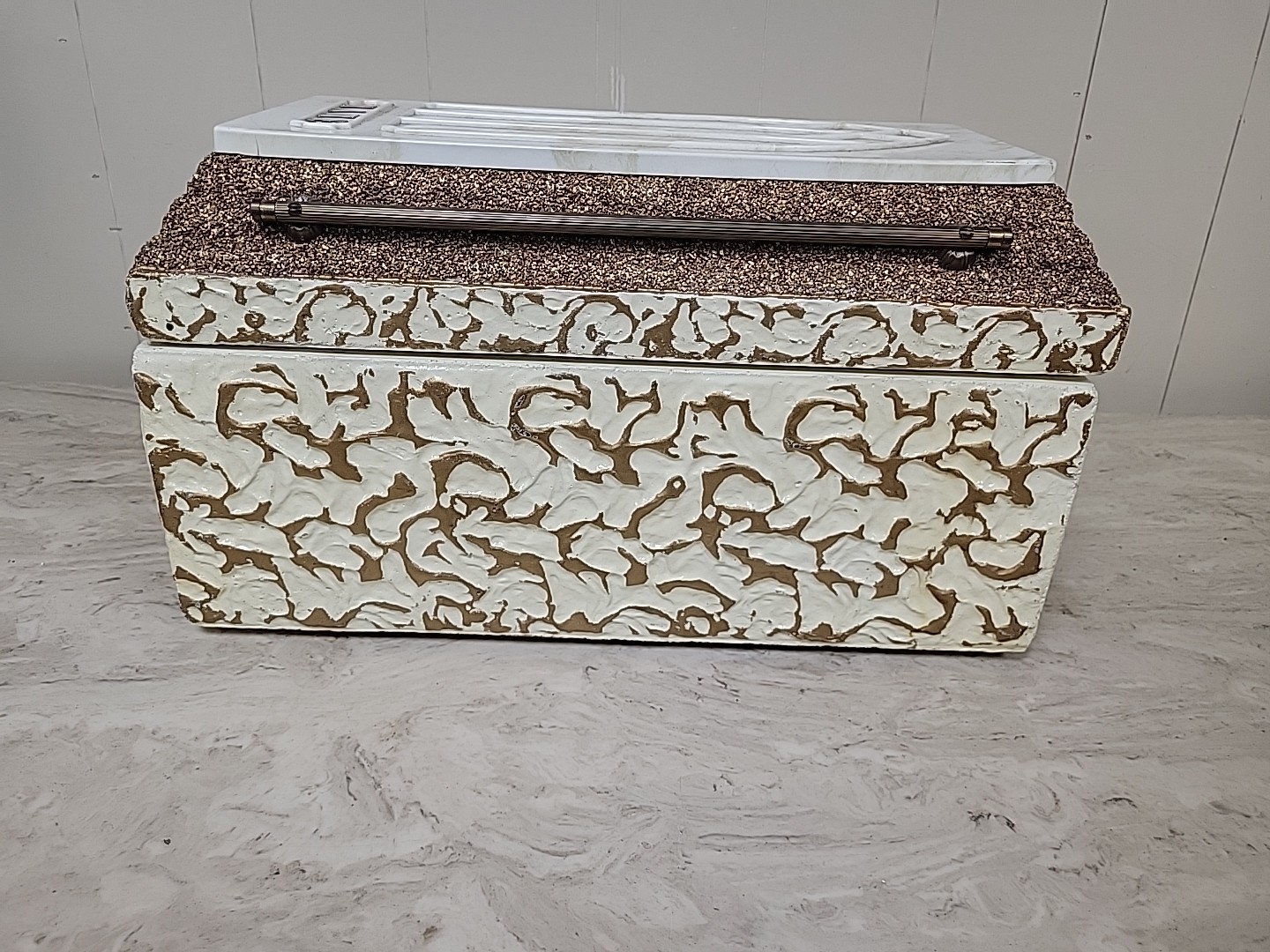 Vintage Wilbert VENETIAN Salesman Sample Casket Burial Vault