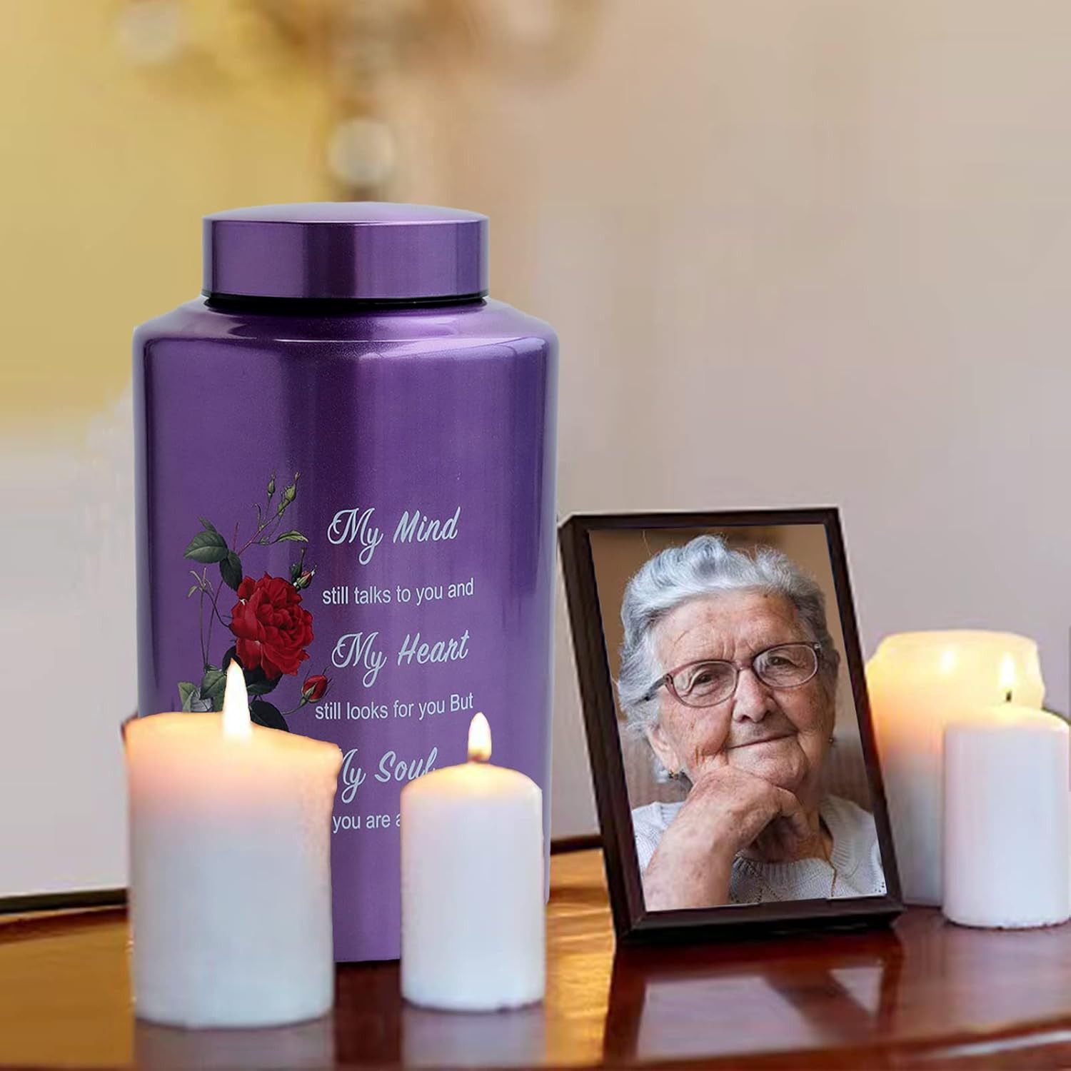Up to 200 Lbs Large Urns for Adult Human Cremation Urn Ashes Decorative Urn for