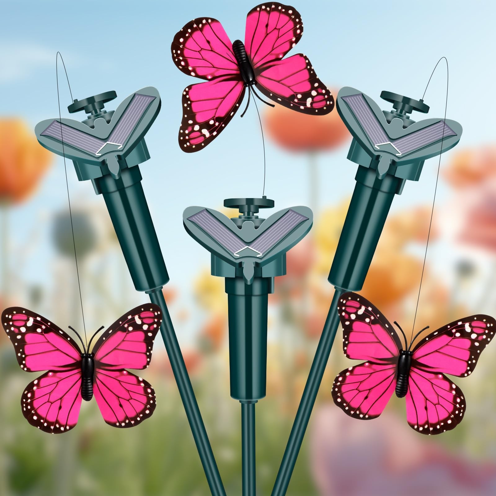 Butterfly Garden Stakes – Solar Moving Outdoor Decor for Yard & Pathway