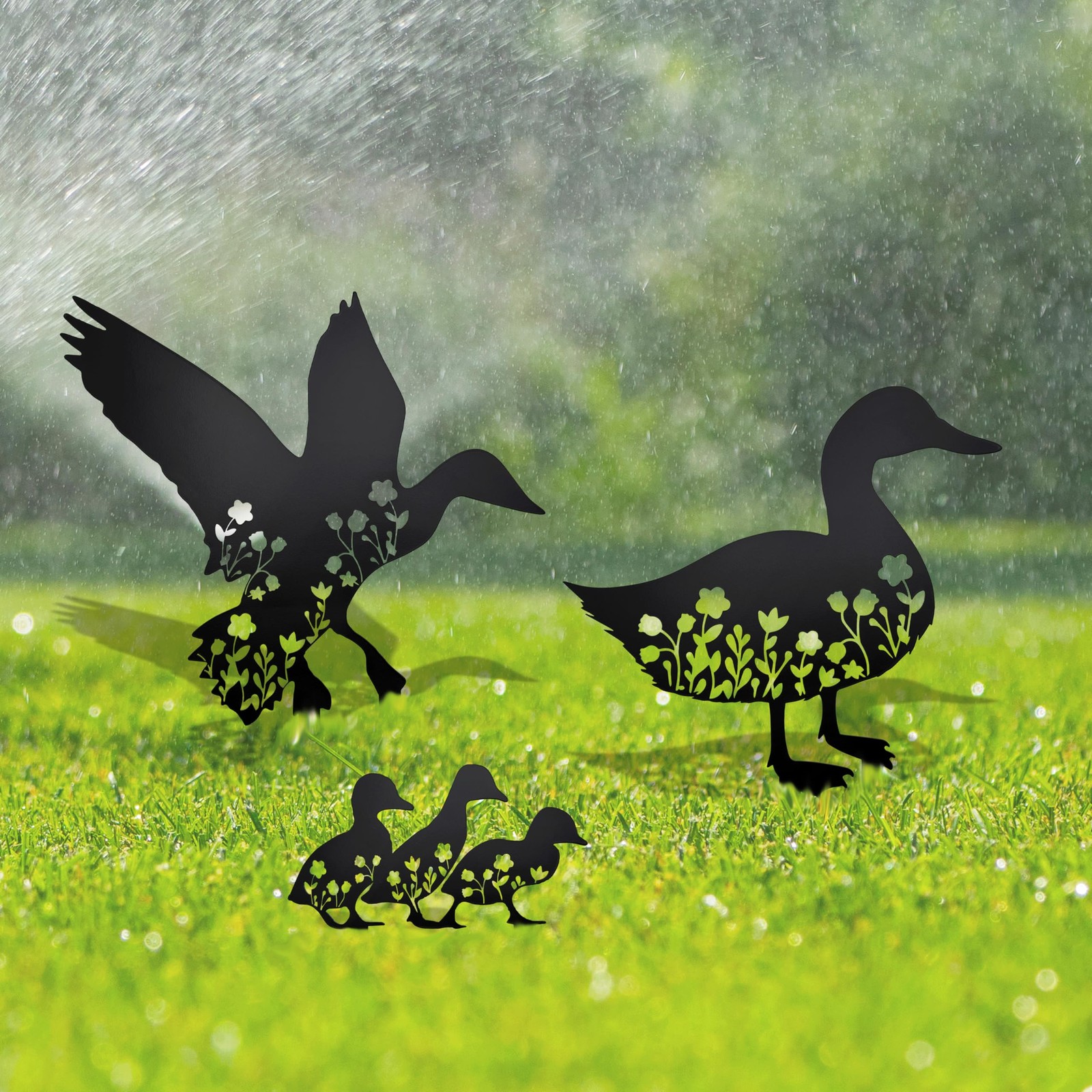 Duck Garden Statue Decor Mallard Duck Statue Decorative Garden Stakes for Yar…
