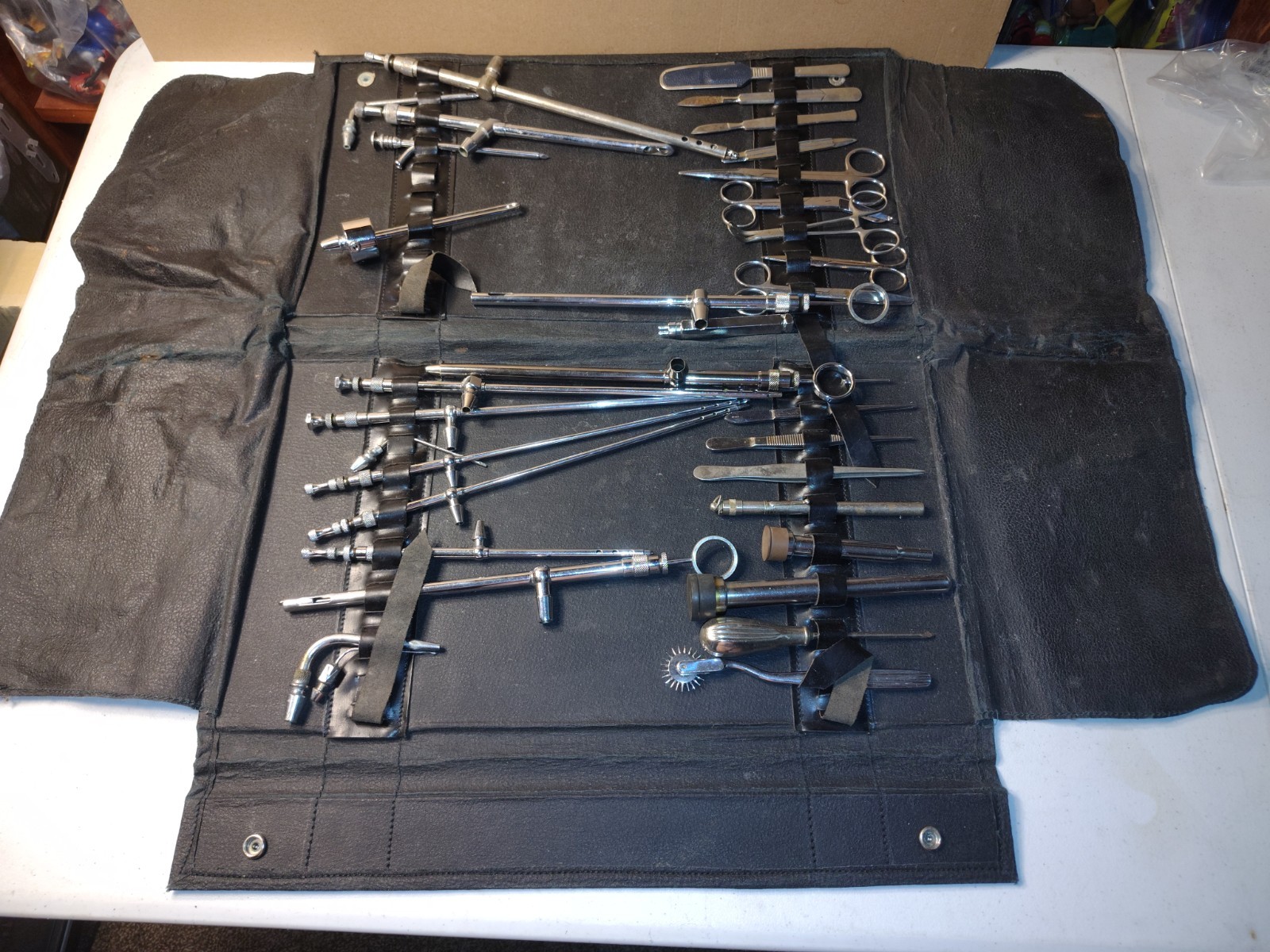 Embalming Medical Travel Tool Leather? Tool Kit Creepy Vintage Germany USA