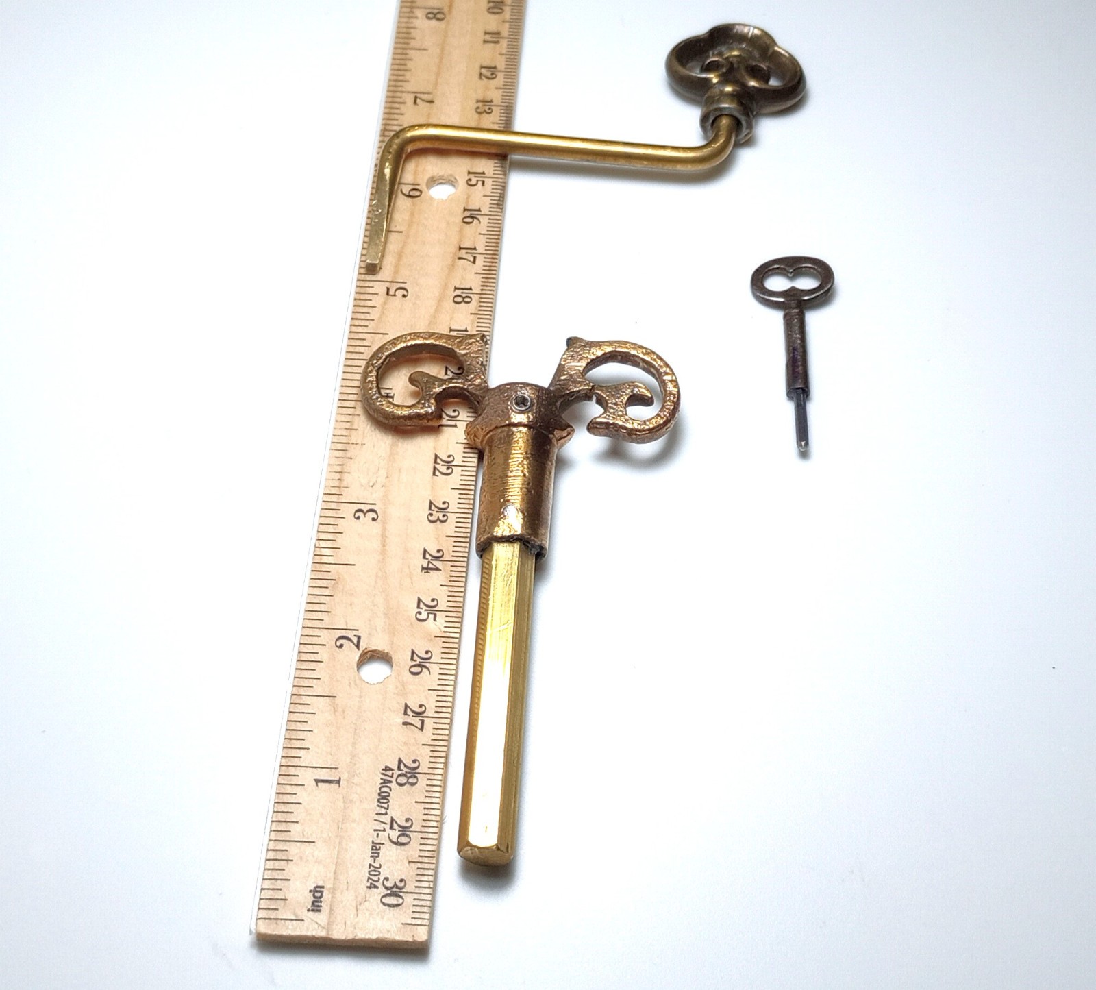 Brass Pocket / Crank Casket Key (Read description)