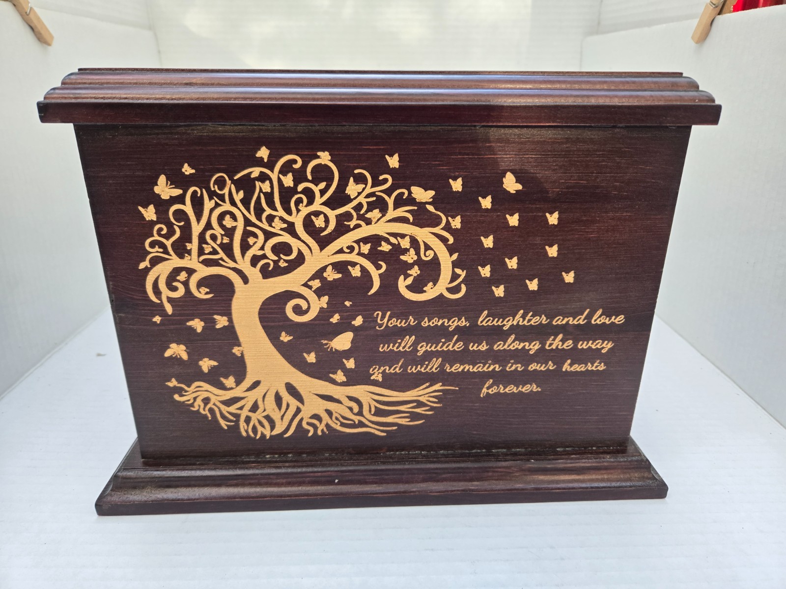 Cremation Memorial Urns for Human Ashes Adult Male Female Wooden Urns Box Casket