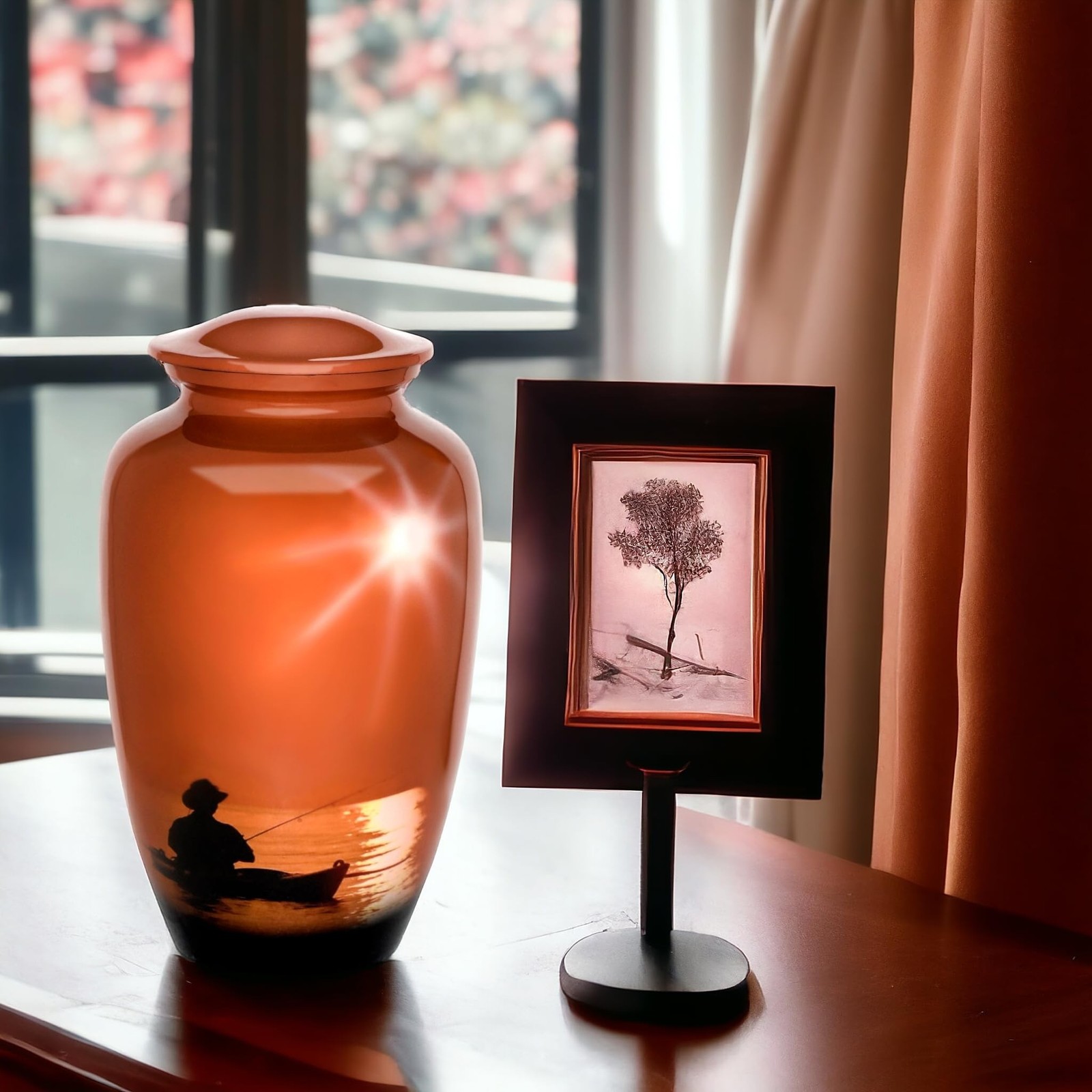 Forever Adult Cremation Urns for Ashes- Adult Classic Fishing Man Pictured Cr…